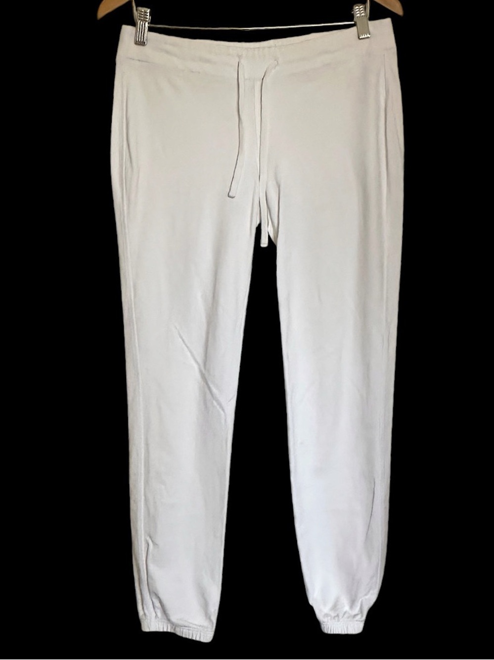 Standard James Perse Joggers Women’s Sz 1 Small Cotton White Classic Loungewear
